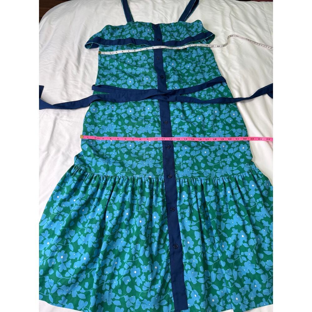 Derek Lam Crosby Floral Popover Midi Dress Size 12 - Picture 6 of 15
